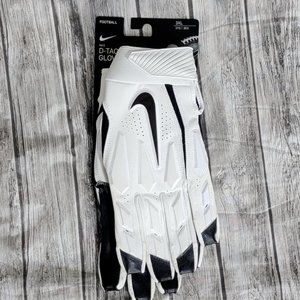 Nike Football D-Tack Defensive Tackle 6.0 Gloves White CK2926-101 Mens Size 3XL